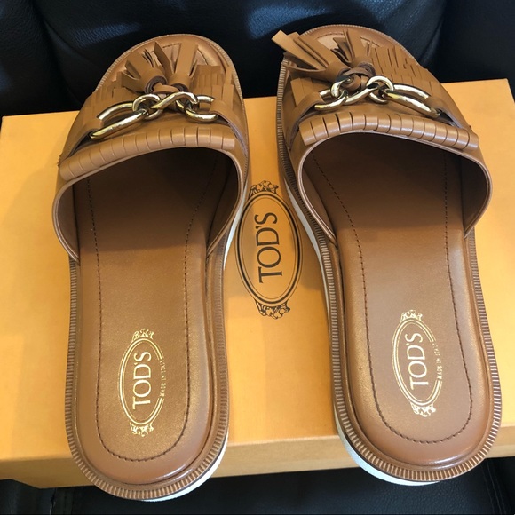 ❌SOLD❌Tod’s Leather sandals EU 39,5 US 8 with box - Picture 6 of 10
